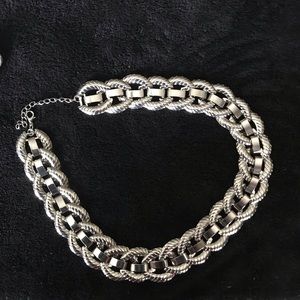 Silver fashion necklace